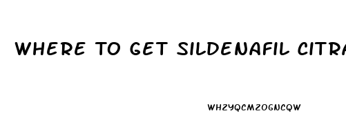 Where To Get Sildenafil Citrate