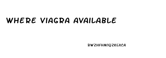 Where Viagra Available
