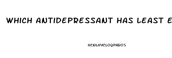 Which Antidepressant Has Least Effect On Libido