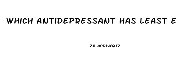 Which Antidepressant Has Least Effect On Libido