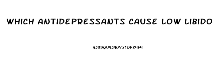 Which Antidepressants Cause Low Libido