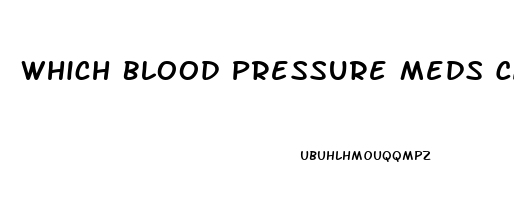 Which Blood Pressure Meds Cause Impotence