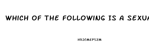 Which Of The Following Is A Sexual Dysfunction