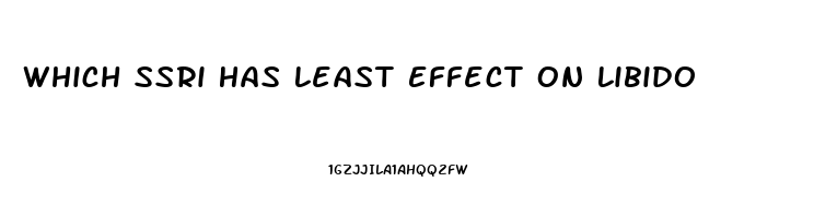 Which Ssri Has Least Effect On Libido