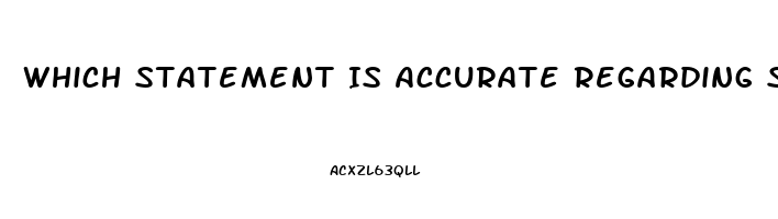 Which Statement Is Accurate Regarding Sildenafil