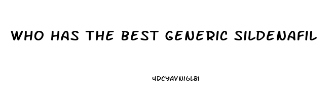 Who Has The Best Generic Sildenafil