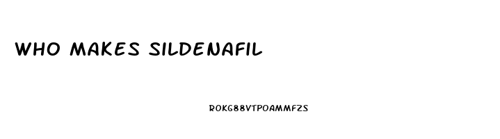 Who Makes Sildenafil