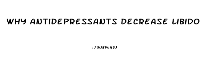 Why Antidepressants Decrease Libido
