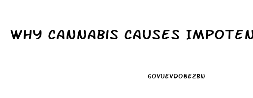 Why Cannabis Causes Impotence