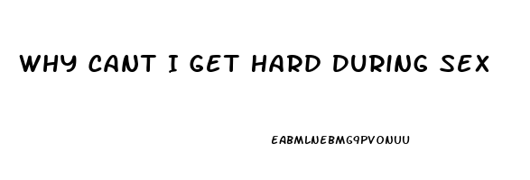 Why Cant I Get Hard During Sex