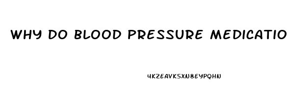 Why Do Blood Pressure Medications Cause Impotence