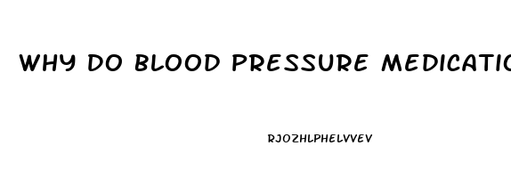 Why Do Blood Pressure Medications Cause Impotence