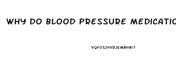 Why Do Blood Pressure Medications Cause Impotence