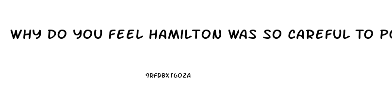 Why Do You Feel Hamilton Was So Careful To Point Out The Relative Impotence Of The Judiciary