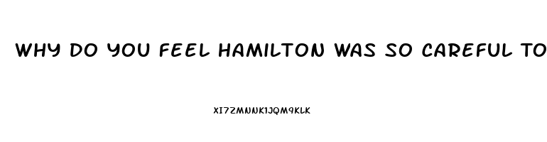 Why Do You Feel Hamilton Was So Careful To Point Out The Relative Impotence Of The Judiciary