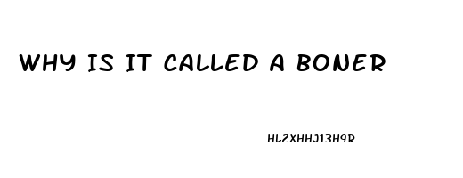 Why Is It Called A Boner