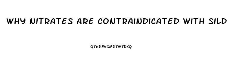 Why Nitrates Are Contraindicated With Sildenafil Viagra