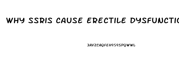 Why Ssris Cause Erectile Dysfunction