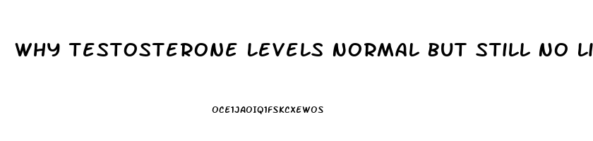 Why Testosterone Levels Normal But Still No Libido