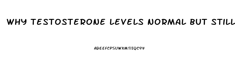 Why Testosterone Levels Normal But Still No Libido