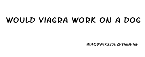 Would Viagra Work On A Dog