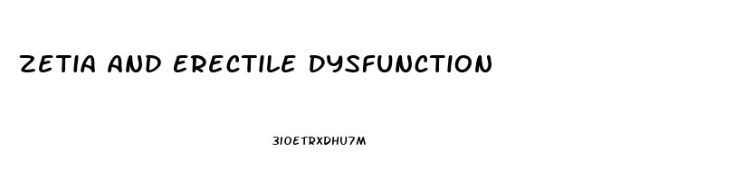 Zetia And Erectile Dysfunction