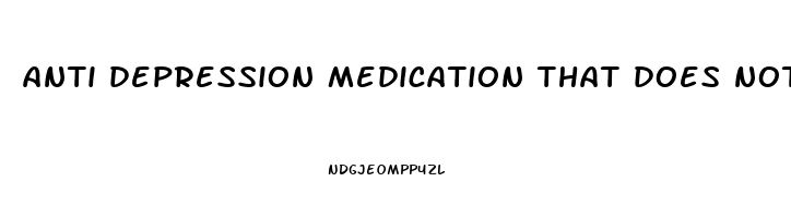 anti depression medication that does not affect libido