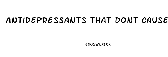 antidepressants that dont cause impotence