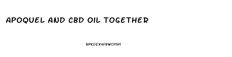 apoquel and cbd oil together