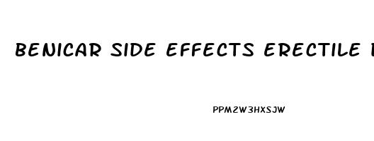 benicar side effects erectile dysfunction