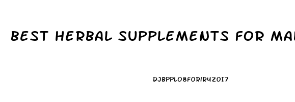 best herbal supplements for male enhancement