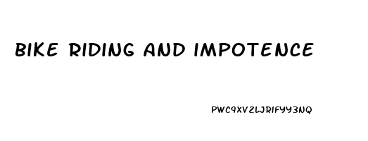 bike riding and impotence