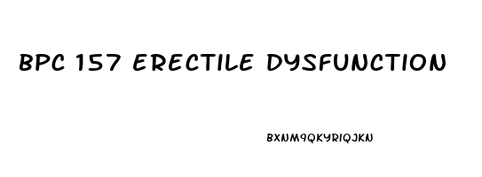 bpc 157 erectile dysfunction