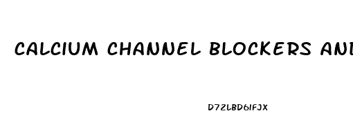 calcium channel blockers and impotence