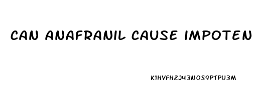 can anafranil cause impotence