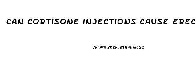 can cortisone injections cause erectile dysfunction