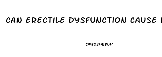 can erectile dysfunction cause pain