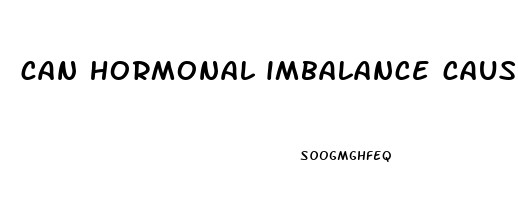 can hormonal imbalance cause erectile dysfunction