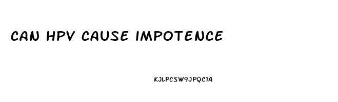 can hpv cause impotence