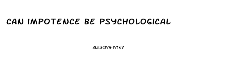 can impotence be psychological