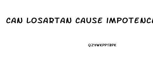 can losartan cause impotence