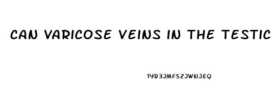 can varicose veins in the testicles cause erectile dysfunction