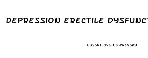 depression erectile dysfunction treatment