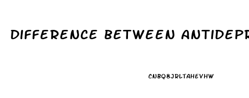 difference between antidepressants and antianxiety medication