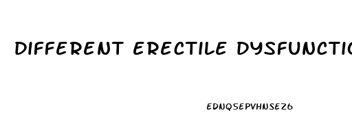 different erectile dysfunction medications