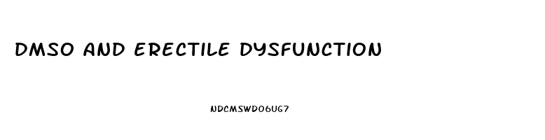 dmso and erectile dysfunction