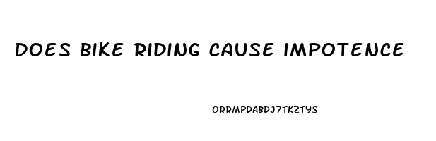 does bike riding cause impotence