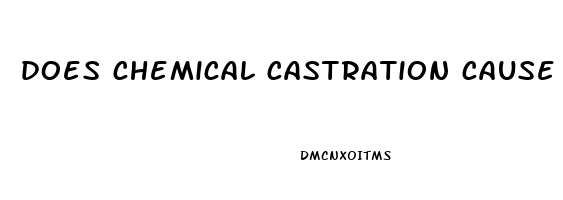 does chemical castration cause impotence