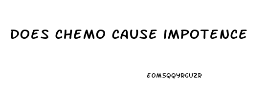 does chemo cause impotence