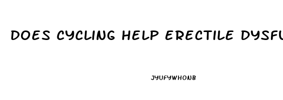 does cycling help erectile dysfunction